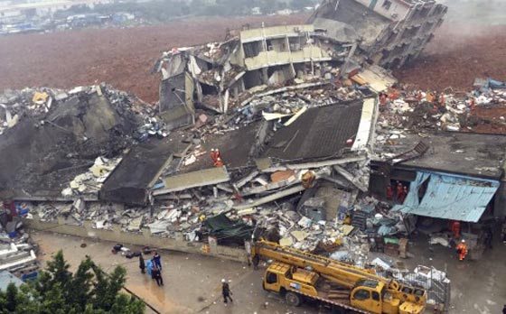 انهيار ارضي يخلف 8 قتلى و 41 مفقودا بمجمع صناعي في الصين صورة رقم 2