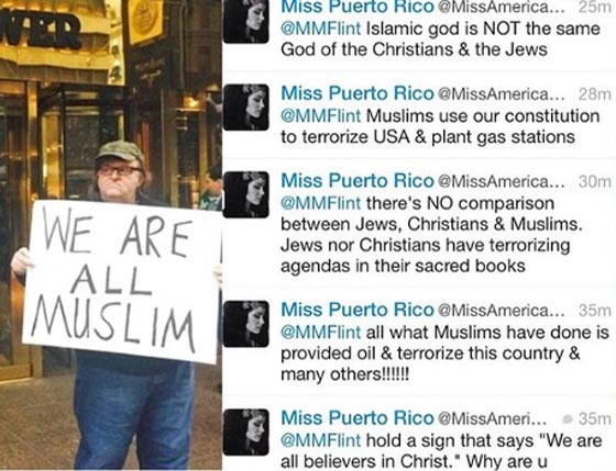 تعليق انشطة ملكة جمال بورتوريكا بسبب تغريدة معادية للمسلمين صورة رقم 3 تعليق انشطة ملكة جمال بورتوريكا بسبب تغريدة معادية للمسلمين صورة رقم 3