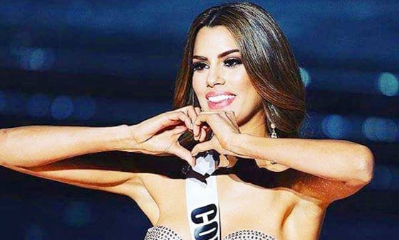 رسالة من ملكة جمال كولومبيا في مركزها.. اصبحت الملكة بضع دقائق صورة رقم 1