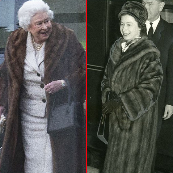 صور وفيديو الملكة اليزابيث بـ (معطف الفرو) تثير الغضب ومطالبتها بالتعلم من الاميرة ديانا! صورة رقم 1