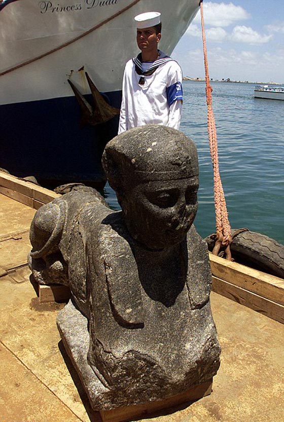 اكتشاف مدينة اثرية فرعونية تعود الى 700 سنة قبل الميلاد في عمق النيل صورة رقم 9