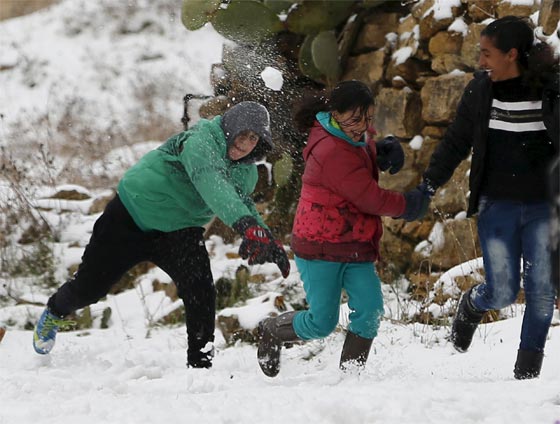 عاصفة ثلجية.. صور الثلوج تكسو سوريا ولبنان ومرتفعات الجولان  صورة رقم 4