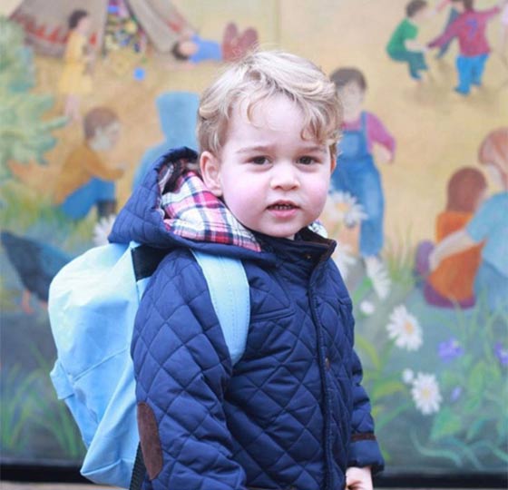 صور الامير جورج في يومه الأول في المدرسة صورة رقم 2