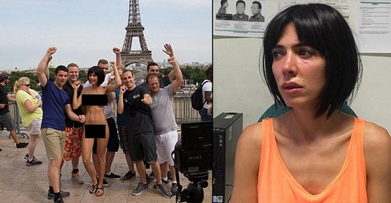 احداث التحرش في المانيا تدفع فنانة سويسرية للخلع الملابس احتجاجا صورة رقم 1 احداث التحرش في المانيا تدفع فنانة سويسرية للخلع الملابس احتجاجا صورة رقم 1