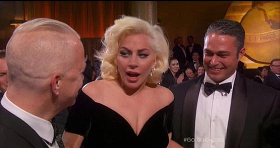 فيديو وصور النجم دي كابريو يسخر من فوز ليدي جاجا بجائزة تمثيل  صورة رقم 10