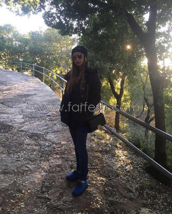 صور ابنة نوال الزغبي (تيا) تتزلج مع حبيبها على الثلوج في لبنان صورة رقم 8