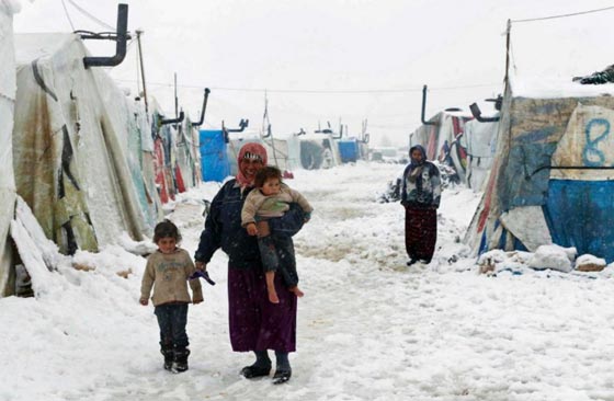 العاصفة تالاسا تعطل الدراسة في لبنان وتضاعف معاناة اللاجئين صورة رقم 6 العاصفة تالاسا تعطل الدراسة في لبنان وتضاعف معاناة اللاجئين صورة رقم 6