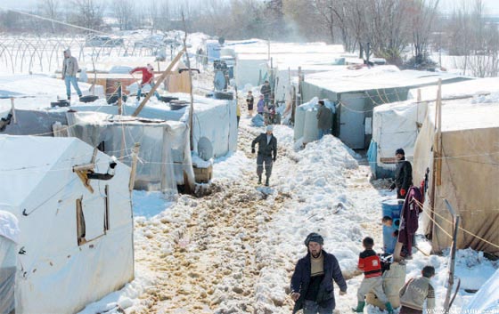 العاصفة تالاسا تعطل الدراسة في لبنان وتضاعف معاناة اللاجئين صورة رقم 9 العاصفة تالاسا تعطل الدراسة في لبنان وتضاعف معاناة اللاجئين صورة رقم 9