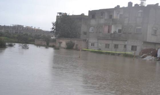 العاصفة تعمل عملها في رفح.. وتترك الكثيرن في البرد والعراء  صورة رقم 2