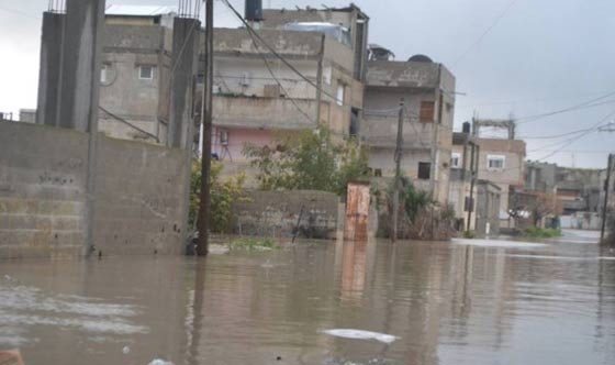 العاصفة تعمل عملها في رفح.. وتترك الكثيرن في البرد والعراء  صورة رقم 3