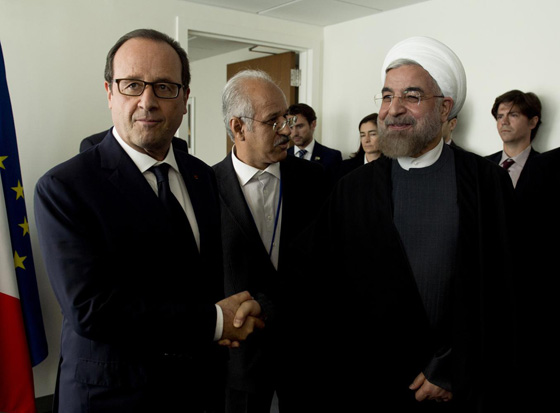 النبيذ يتسبب بالغاء وجبة غداء رسمية بين هولاند وروحاني صورة رقم 1