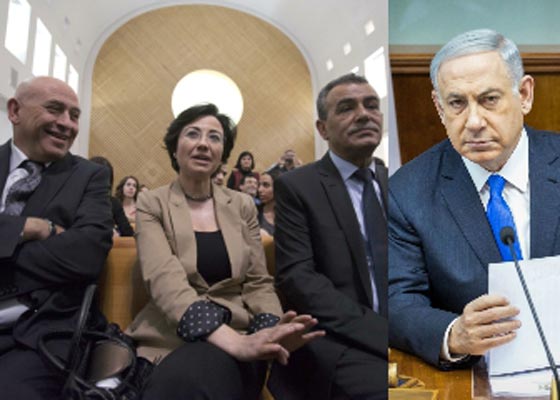 نتنياهو يقود عرضا مسرحيا لجوقة التحريض على نواب الكنيست العرب صورة رقم 3