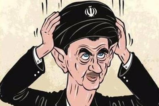 انصار الاسد يصدمون برسم كاريكاتوري له بعمامة الملالي تغزو صفحاتهم صورة رقم 1
