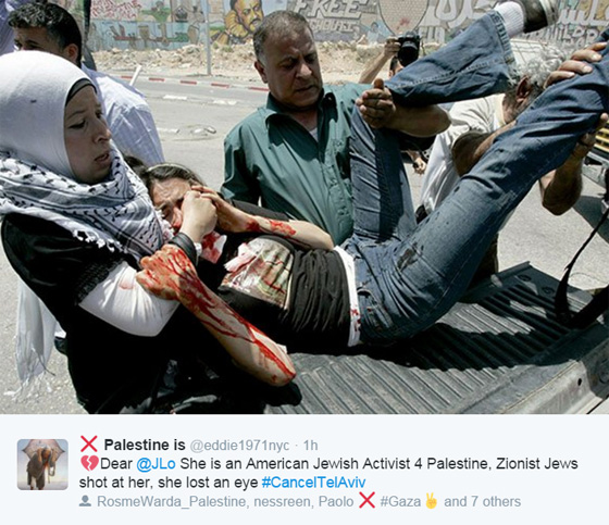حملة على تويتر لمنع جينيفر لوبيز من الغناء للاسرائيليين صورة رقم 1