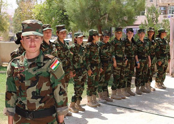 كتيبة عسكرية نسائية لايزيديات راغبات بالانتقام لانفسهن من داعش صورة رقم 6