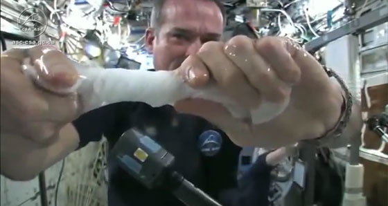 فيديو مثير.. شاهد كيف تتدفق المياه في الفضاء حين تنعدم الجاذبية صورة رقم 4