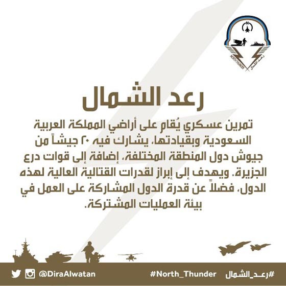 سيل من القوات والعتاد العسكري يتدفق الى السعودية للمشاركة في رعد الشمال صورة رقم 13