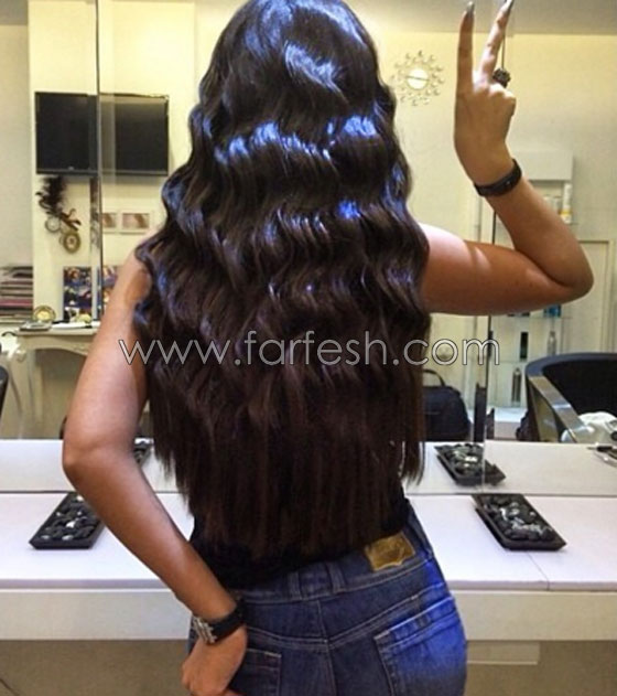 صور تسريحات شقيقة ميريام فارس وهي تتباهى بشعرها الطويل  صورة رقم 4