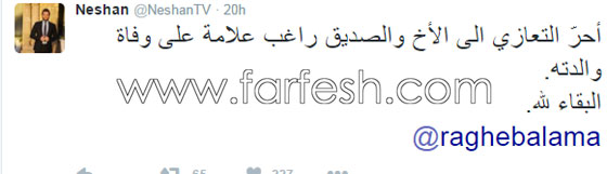 تعازي الفنانين نانسي، نجوى، كارول، وائل، احلام  اليسا ونوال في وفاة والدة راغب علامة  صورة رقم 3