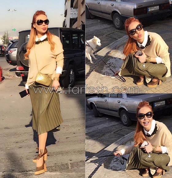 صور رولا سعد بـ جينز ممزق مشقوق من اعلى ساقيها والحشرات تتسلق عليها!! صورة رقم 7