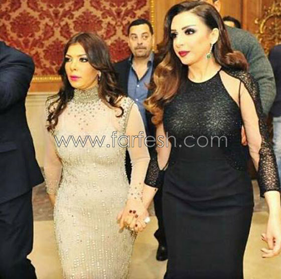 خالد ابن اصالة وعمر ابن انغام يقدمان حفلهما المشترك واصالة تخلع ذيل ثوبها! صورة رقم 3