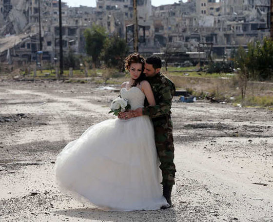 بالصور من حلب الشهباء، عرس سوري ينتصر على الحرب بالحب صورة رقم 2