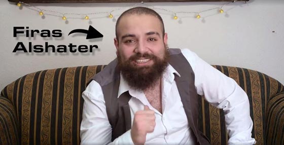 لاجئ سوري يأسر قلوب الالمان بدعوته للسلام ويصبح نجما صورة رقم 2 لاجئ سوري يأسر قلوب الالمان بدعوته للسلام ويصبح نجما صورة رقم 2