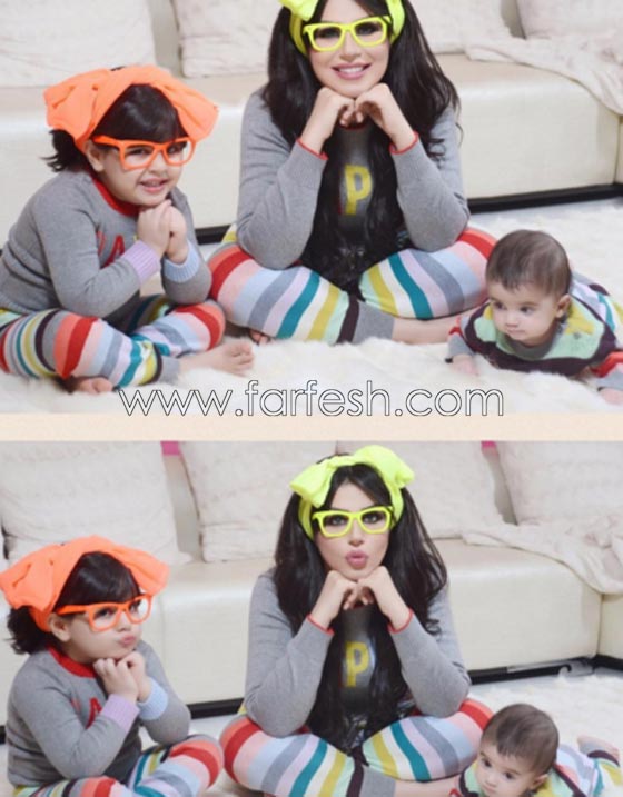 بمناسبة عيد الام: اجمل صور الفنانات العربيات مع أبنائهن وبناتهن صورة رقم 18