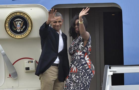 ميشال اوباما تغازل الشعب الكوبي بفستان يضم الوان علمه صورة رقم 5