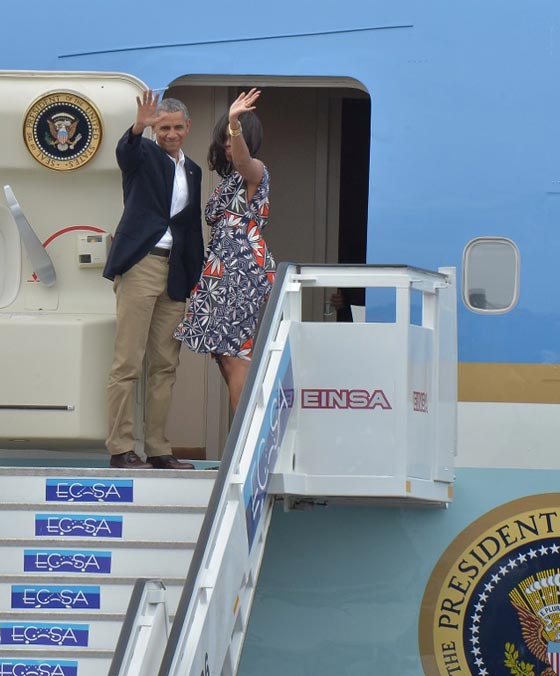 ميشال اوباما تغازل الشعب الكوبي بفستان يضم الوان علمه صورة رقم 7