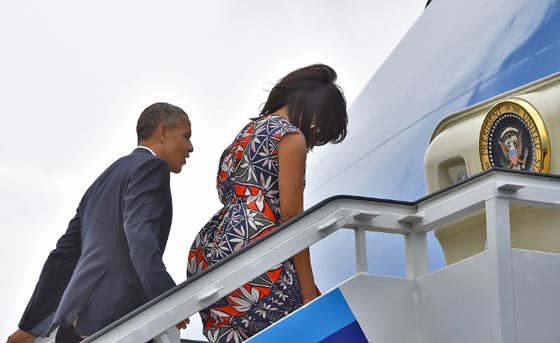 ميشال اوباما تغازل الشعب الكوبي بفستان يضم الوان علمه صورة رقم 11