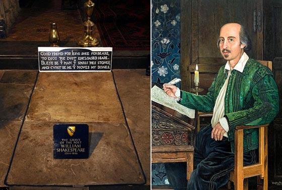 رياح التكنولوجيا تخالف شكسبير وتكشف عن نبش مجهول لقبره وسرقة جمجمته!! صورة رقم 3