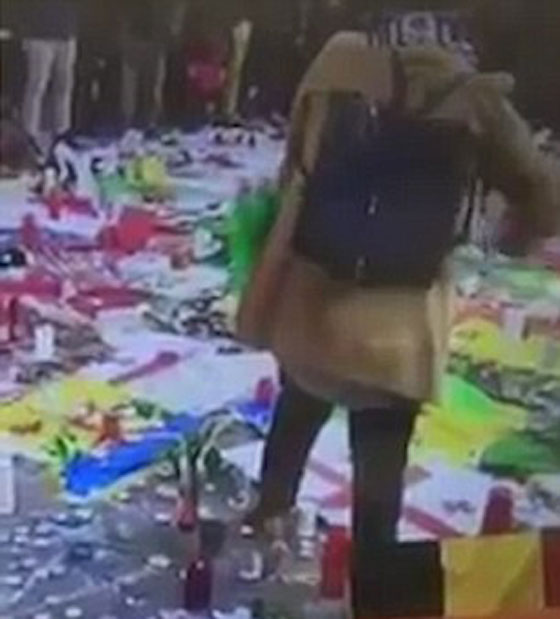 بروكسل بين التلقائية والصدمة.. فلسطينية تقدم علم بلادها على علم اسرائيل صورة رقم 2