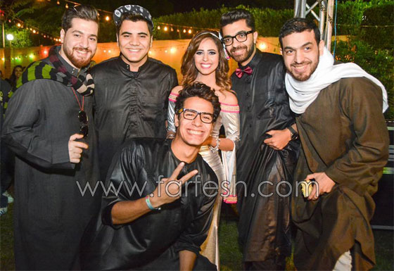 صور رنا سماحة في عيد ميلادها ونجوم ستار اكاديمي بـ(الجلابية البلدي) صورة رقم 6
