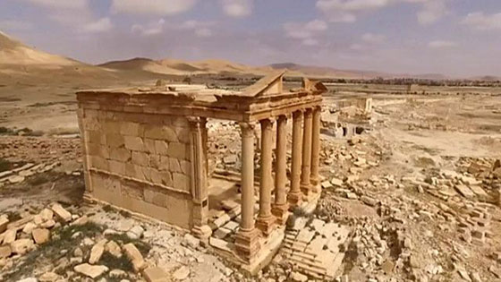 شاهد مدينة تدمر كما التقطتها كاميرا طائرة من دون طيار صورة رقم 1