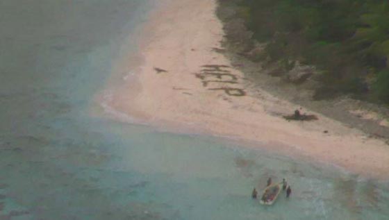 النجدة بسعف النخيل تنقذ ثلاثة رجال تاهو في جزيرة نائية صورة رقم 5