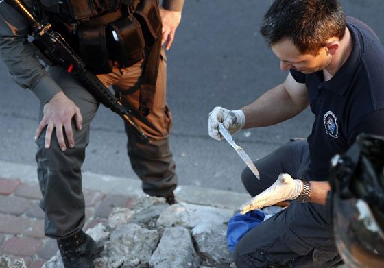 21 جريحا اسرائيليا في احتراق حافلة نتيجة انفجار عبوة ناسفة  صورة رقم 9