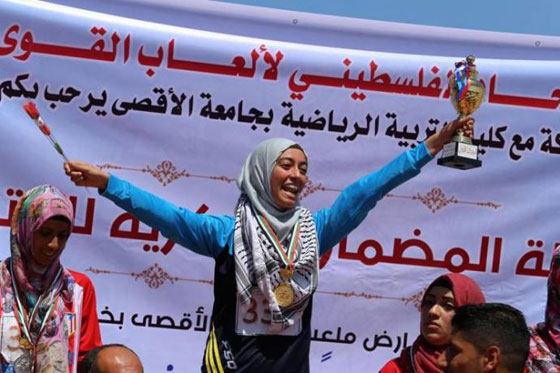 ايناس نوفل اول عداءة في غزة لا يوقف طموحها سوى الاحتلال صورة رقم 1