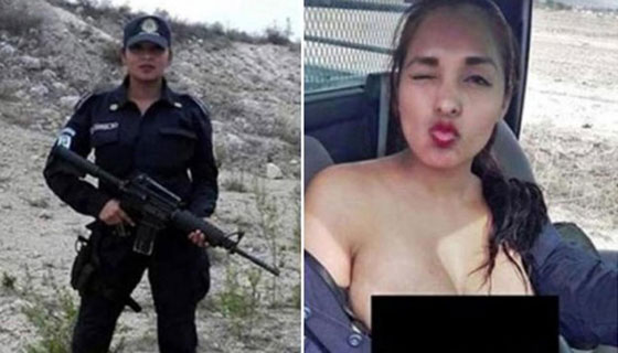 فضيحة.. صورة في سيارة الدورية قد تؤدي لفصل ضابطة مكسيكية!! صورة رقم 3