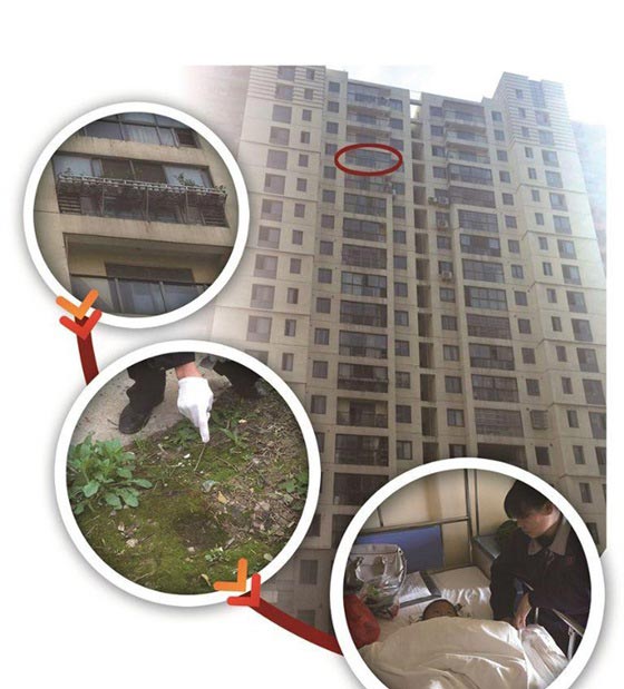 صور طفل يسقط على وجهه من الطابق 15 وينجو باعجوبة!! صورة رقم 4