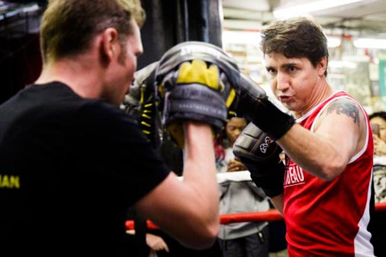 فورمان معجب باداء الرئيس الكندي ترودو على حلبة الملاكمة.. فيديو صورة رقم 8