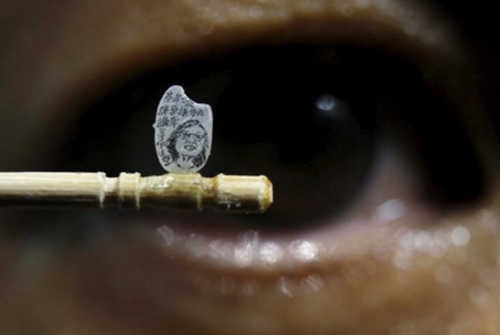 ابداع مفاجئ.. فنان مختلف يحول حبة ارز الى منحوتة للرئيسة التايوانية صورة رقم 8