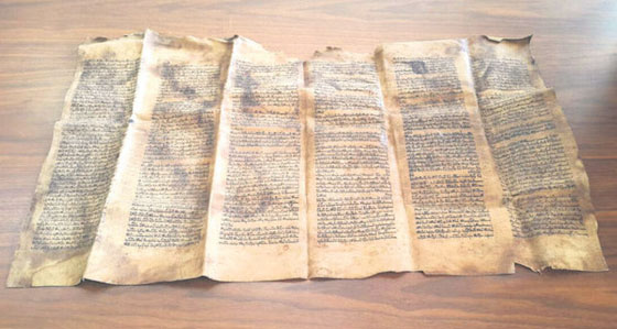 العثور على نسخة من التوراة تعود لـ600 سنة مكتوبة على جلد حوت صورة رقم 2