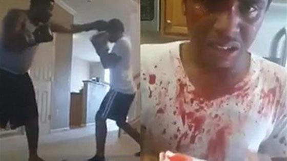 فيديو مثير.. والد يفرض على ابنه (ملاكمة) ويضربه بوحشية لتأديبه! صورة رقم 1