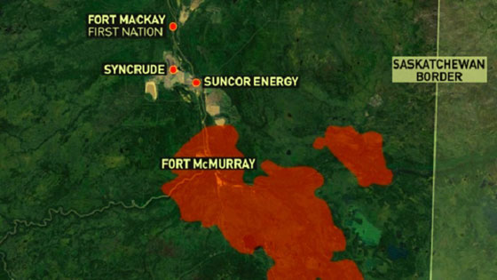 الحريق الوحش في كندا يظهر من الفضاء ولا يزال يستعر منذ 9 ايام صورة رقم 1