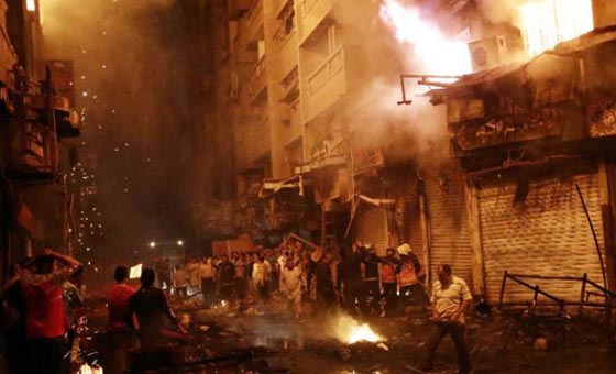 فيديو وصور.. قتلى ومصابون في حريق هائل شب في احد الفنادق بالقاهرة صورة رقم 12