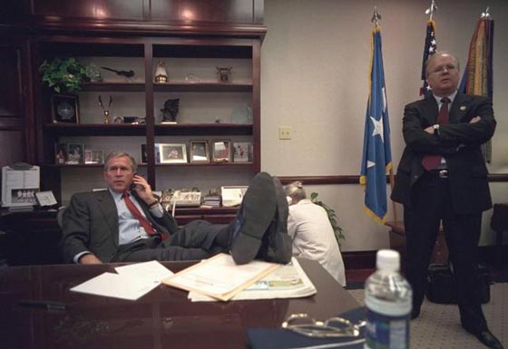 هذا ما كان يفعله الرئيس بوش خلال هجمات سبتمبر.. صور جديدة جدا صورة رقم 3