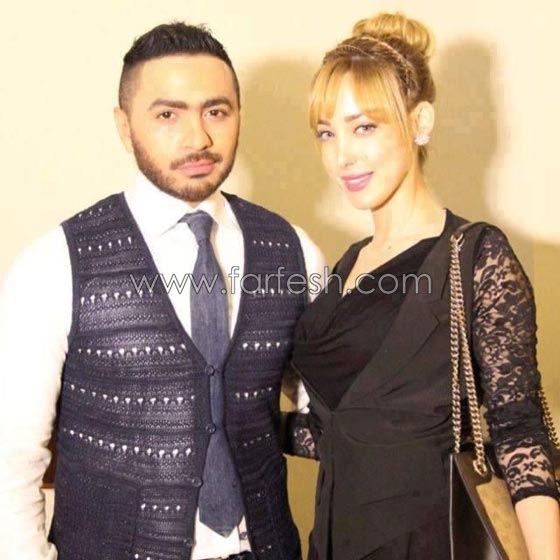 صور تامر حسني يفاجئ زوجته بسمة بوسيل في عيد ميلادها  صورة رقم 6