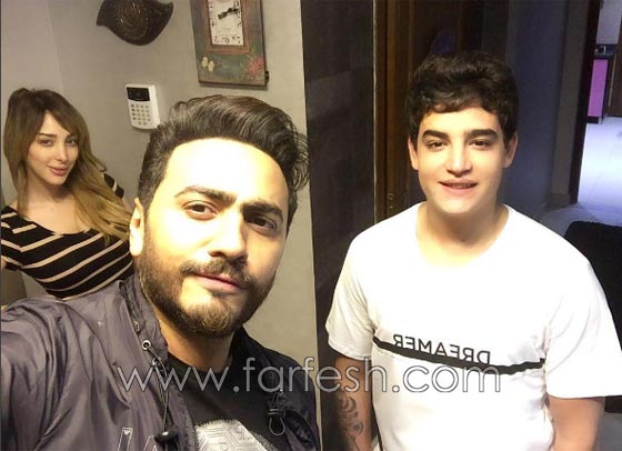صور تامر حسني يفاجئ زوجته بسمة بوسيل في عيد ميلادها  صورة رقم 4