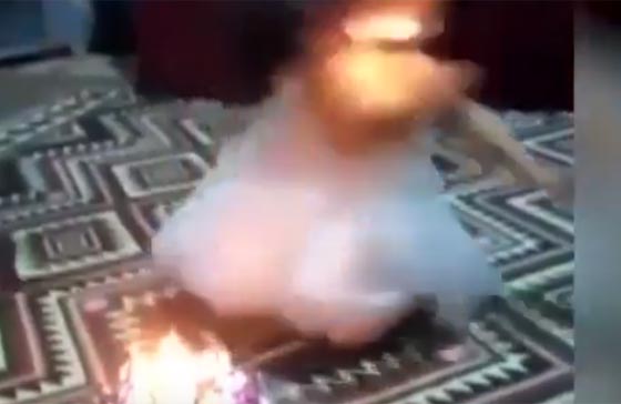 عيد ميلادها الثاني كاد ان يكون يومها الاخير!! فيديو صادم صورة رقم 1